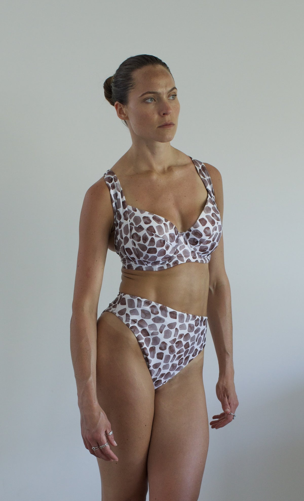 Tania Racerback Bikini Top | Giraffe Print