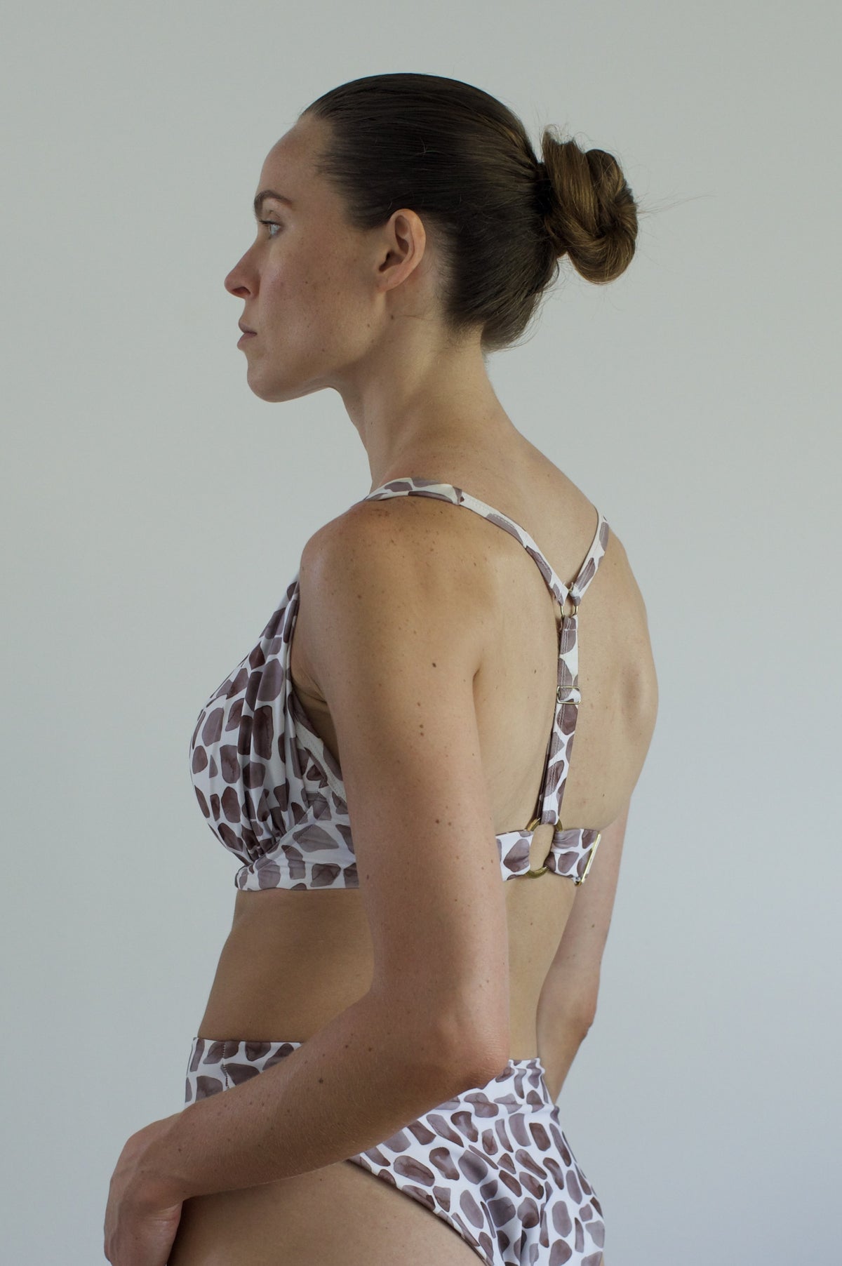 Tania Racerback Bikini Top | Giraffe Print
